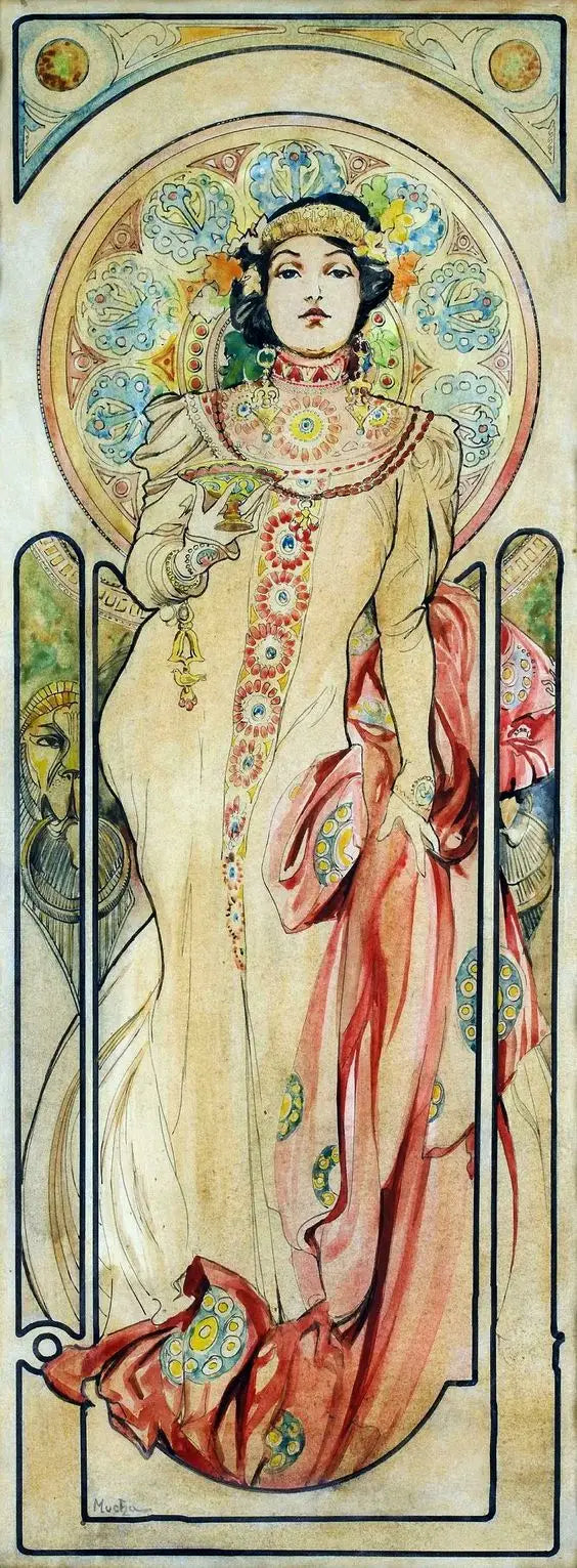 Plakátový projekt pro Champagne Moët et Chandon. - Alphonse Mucha