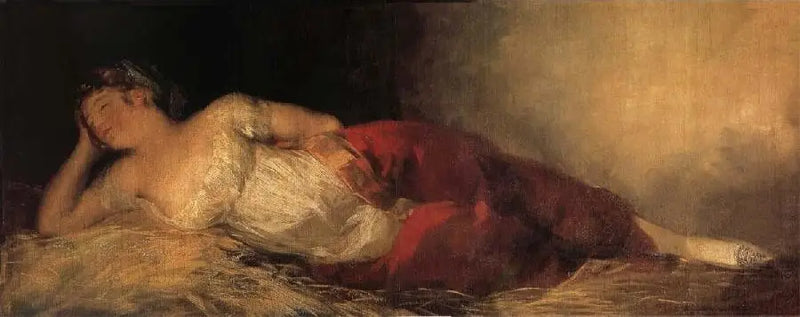 Spící žena - Francisco de Goya