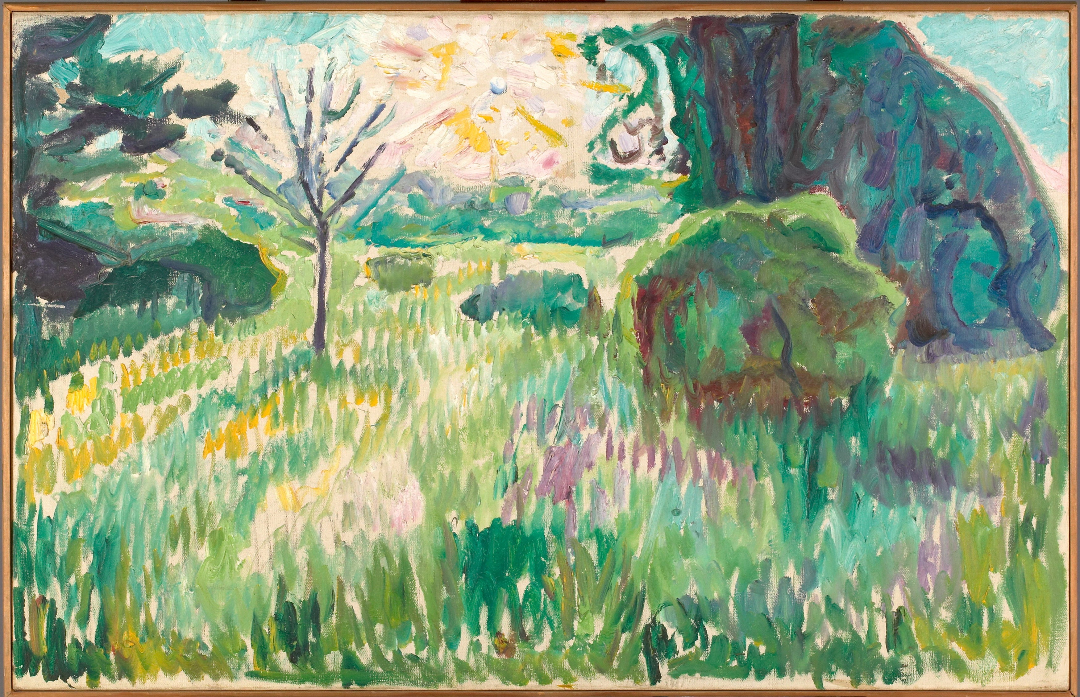 Reproduction du tableau « Matin au jardin - Edvard Munch » par Alpha Reproduction en peinture à l’huile