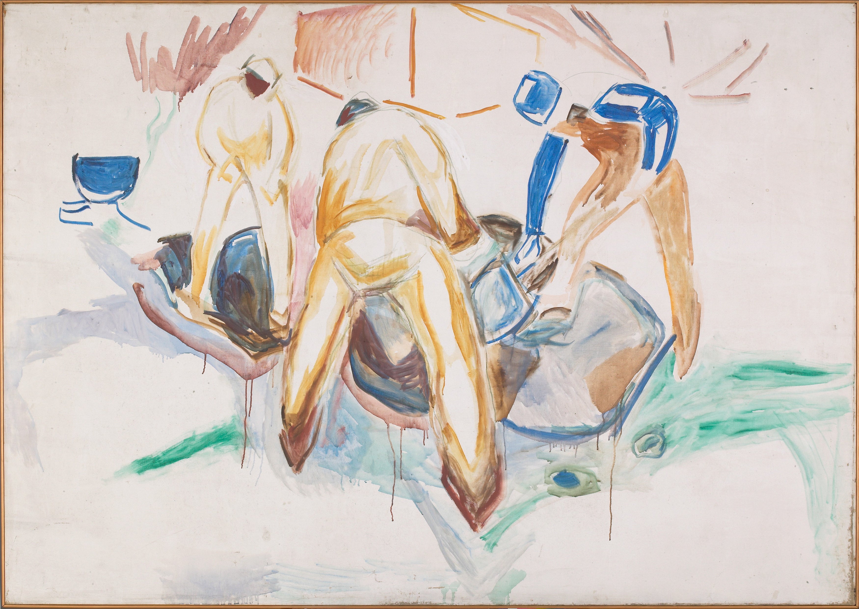 Reproduction du tableau « Travailleurs de rue dans la neige - Edvard Munch » par Alpha Reproduction en peinture à l’huile