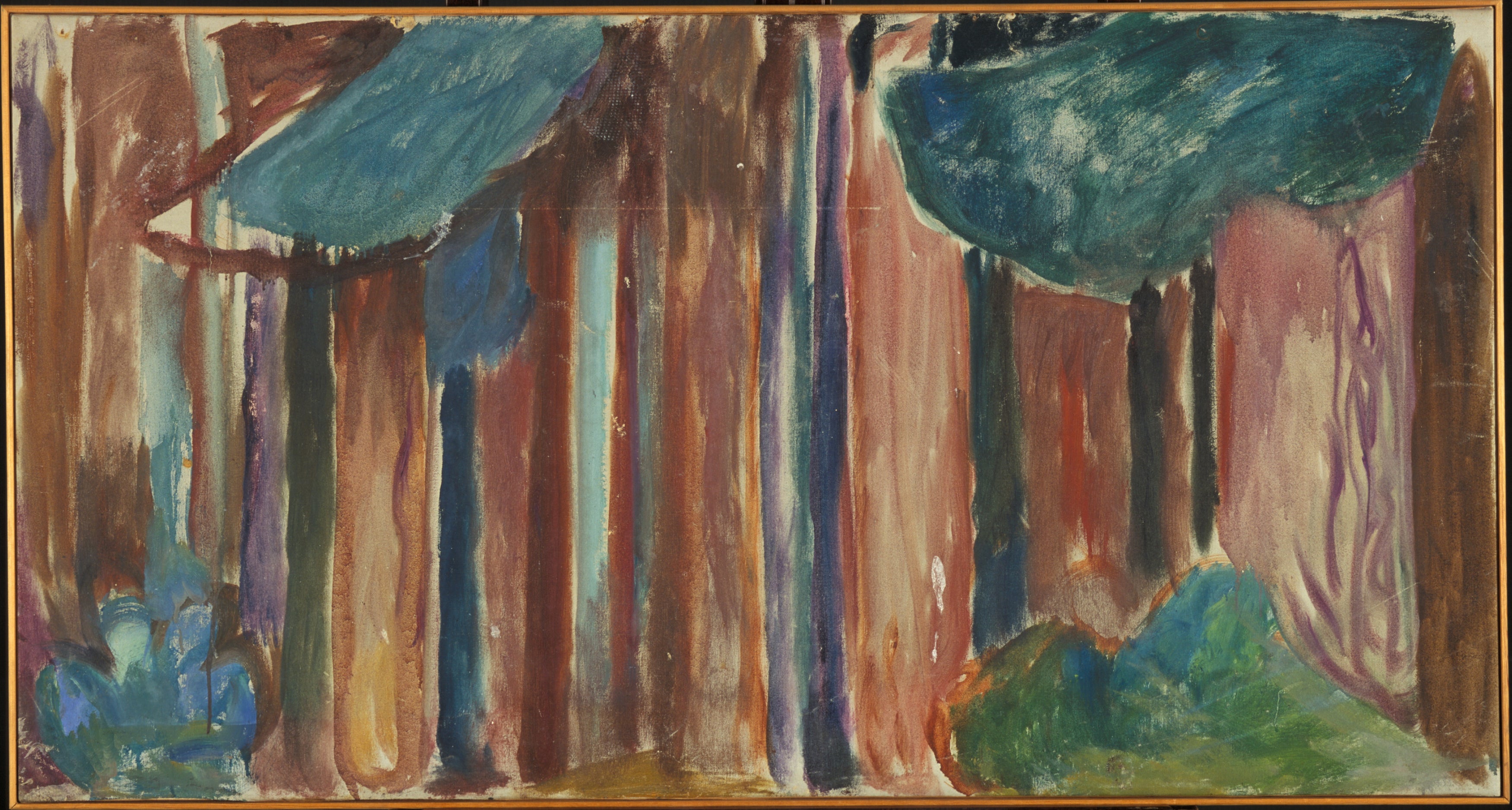 Reproduction du tableau « Troncs d'arbre - Edvard Munch » par Alpha Reproduction en peinture à l’huile