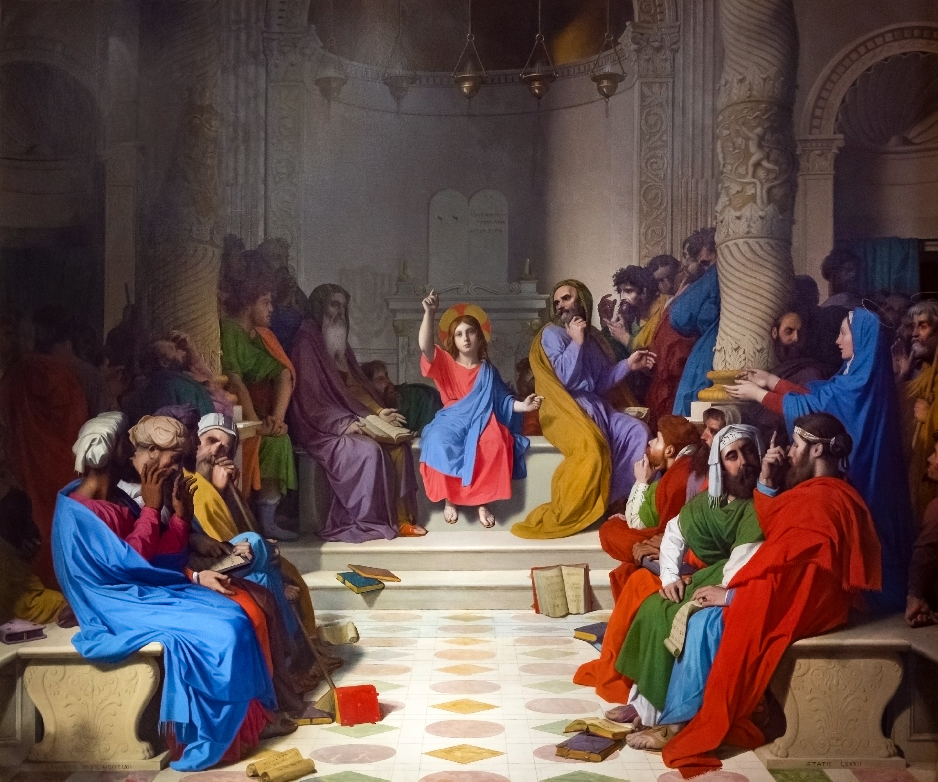 Ježíš mezi učiteli - Jean-Auguste-Dominique Ingres