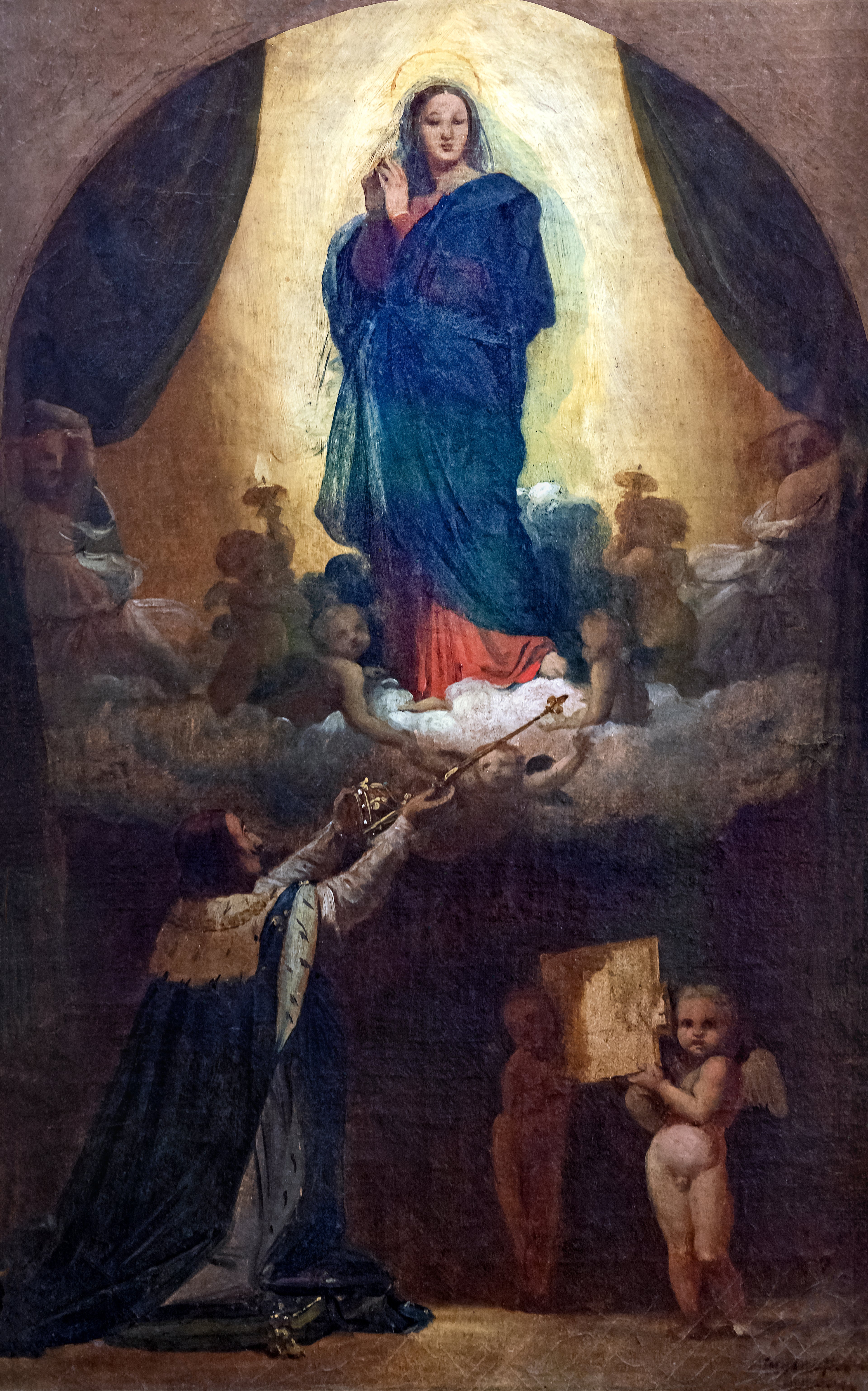 První myšlenka na Věnčení Ludvíka XIII. - Jean-Auguste-Dominique Ingres