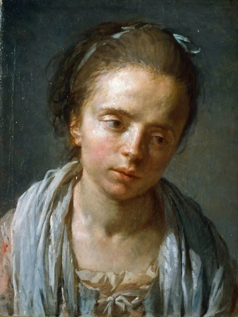Portrait d’une fille - Nicolas-Bernard Lépicié - Alpha Reproduction