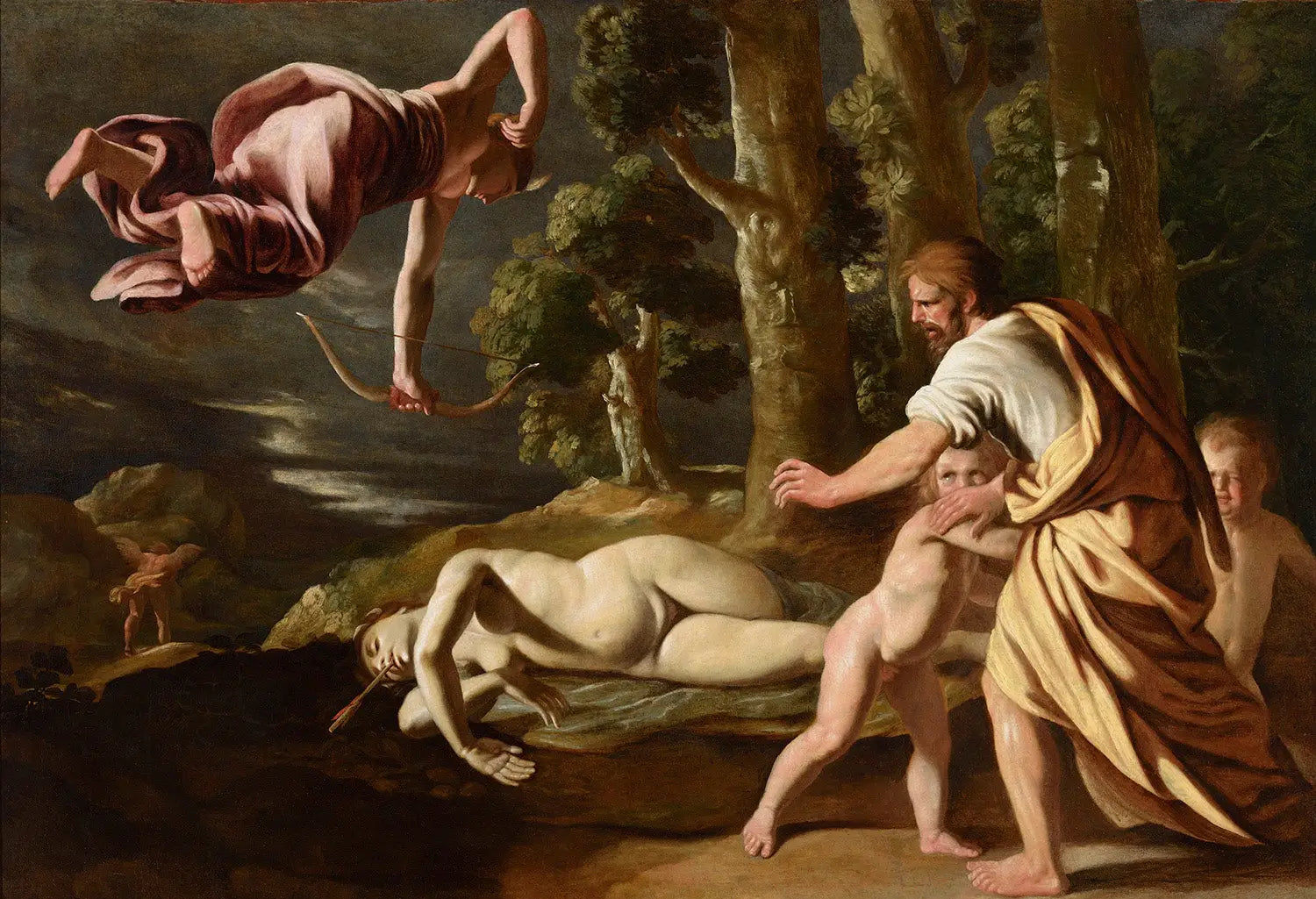La Mort de Chioné - Nicolas Poussin - Alpha Reproduction