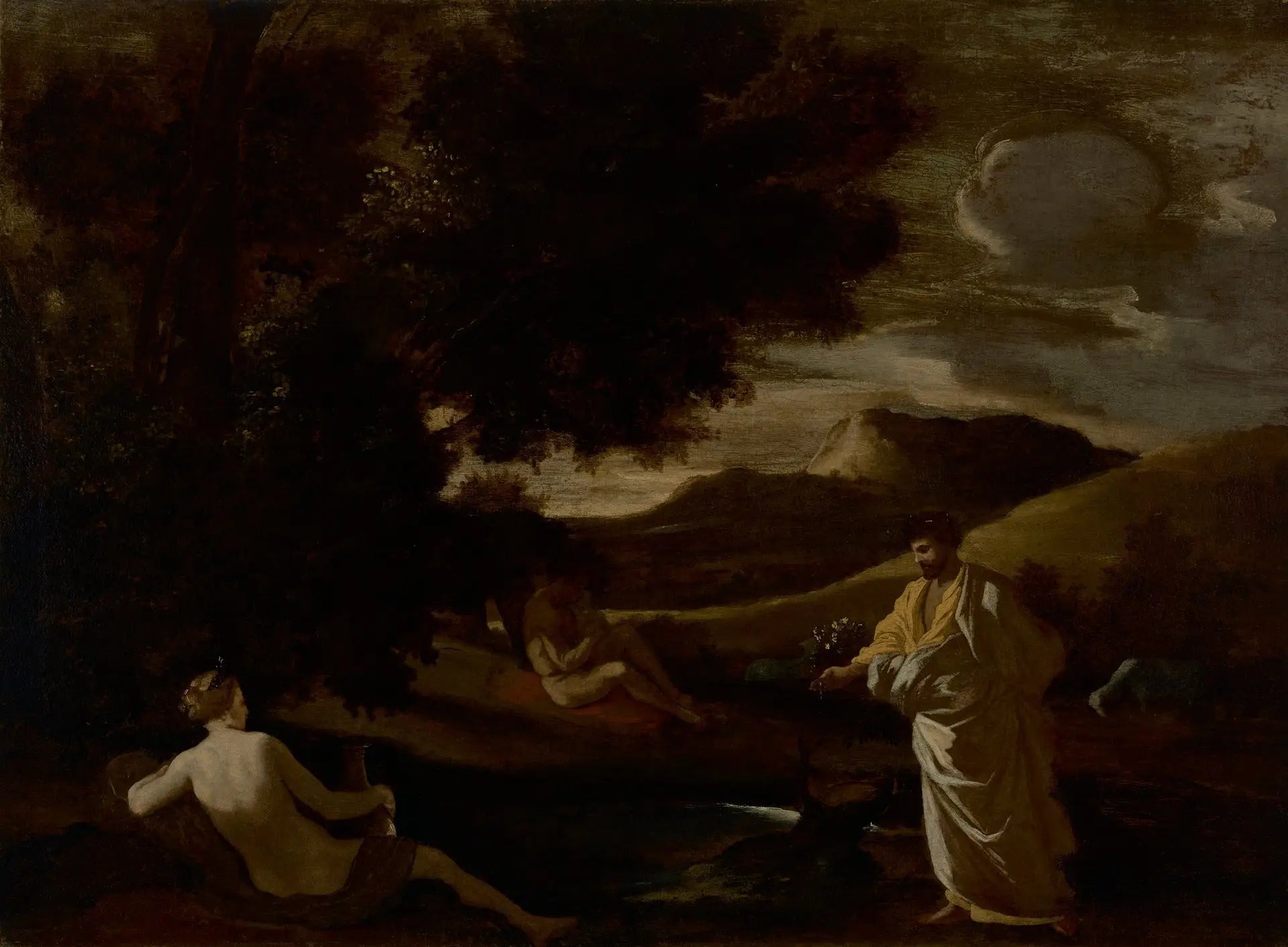 Le roi Midas transforme une branche de chêne en or - Nicolas Poussin - Alpha Reproduction