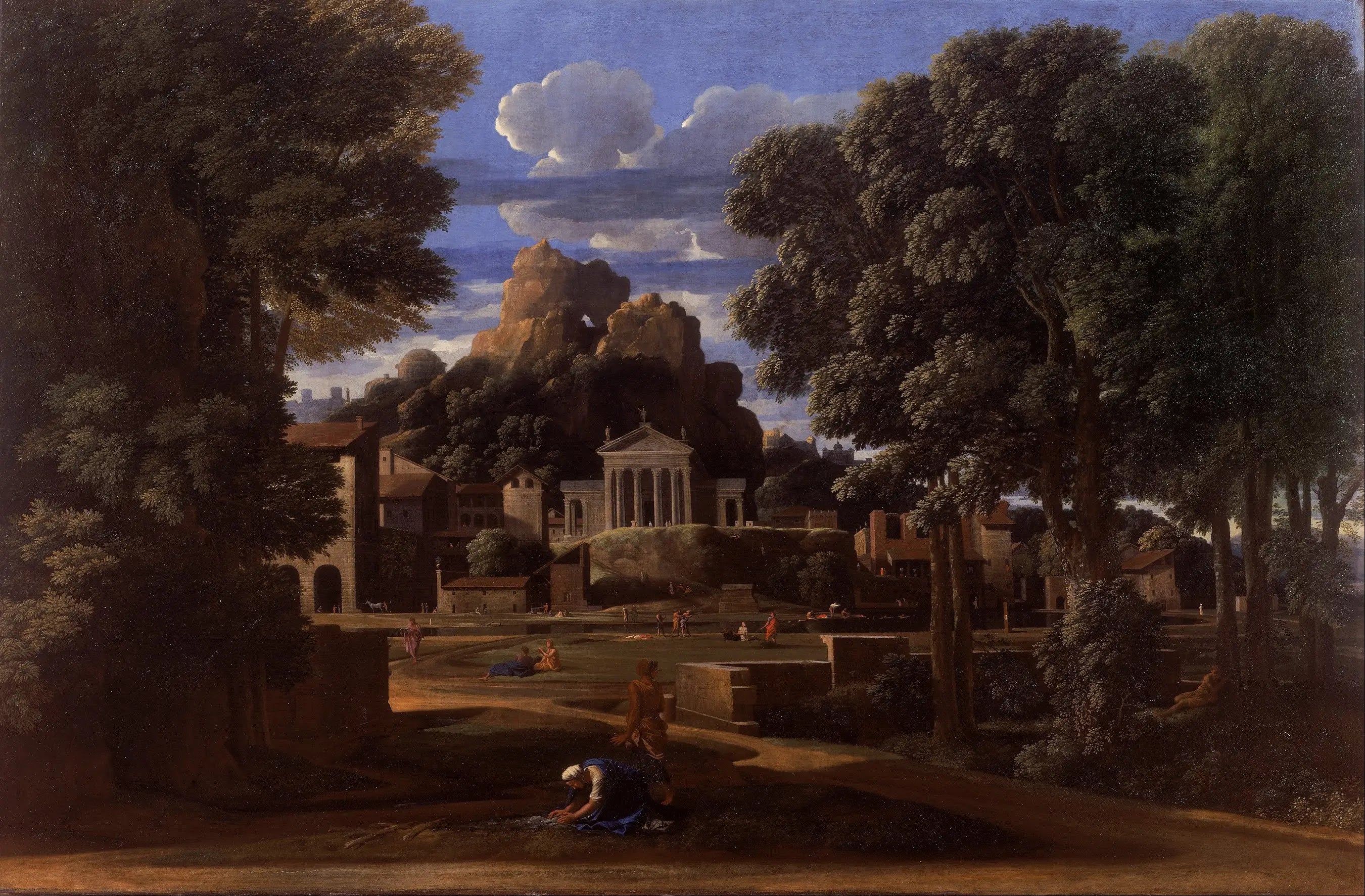 Paysage avec les cendres de Phocion - Nicolas Poussin - Alpha Reproduction