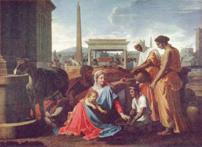 Le Repos pendant la fuite en Égypte. - Nicolas Poussin - Alpha Reproduction
