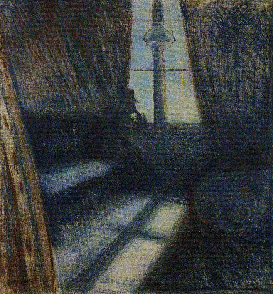 Reproduction du tableau « Nuit à Saint-Cloud - Edvard Munch » par Alpha Reproduction en peinture à l’huile