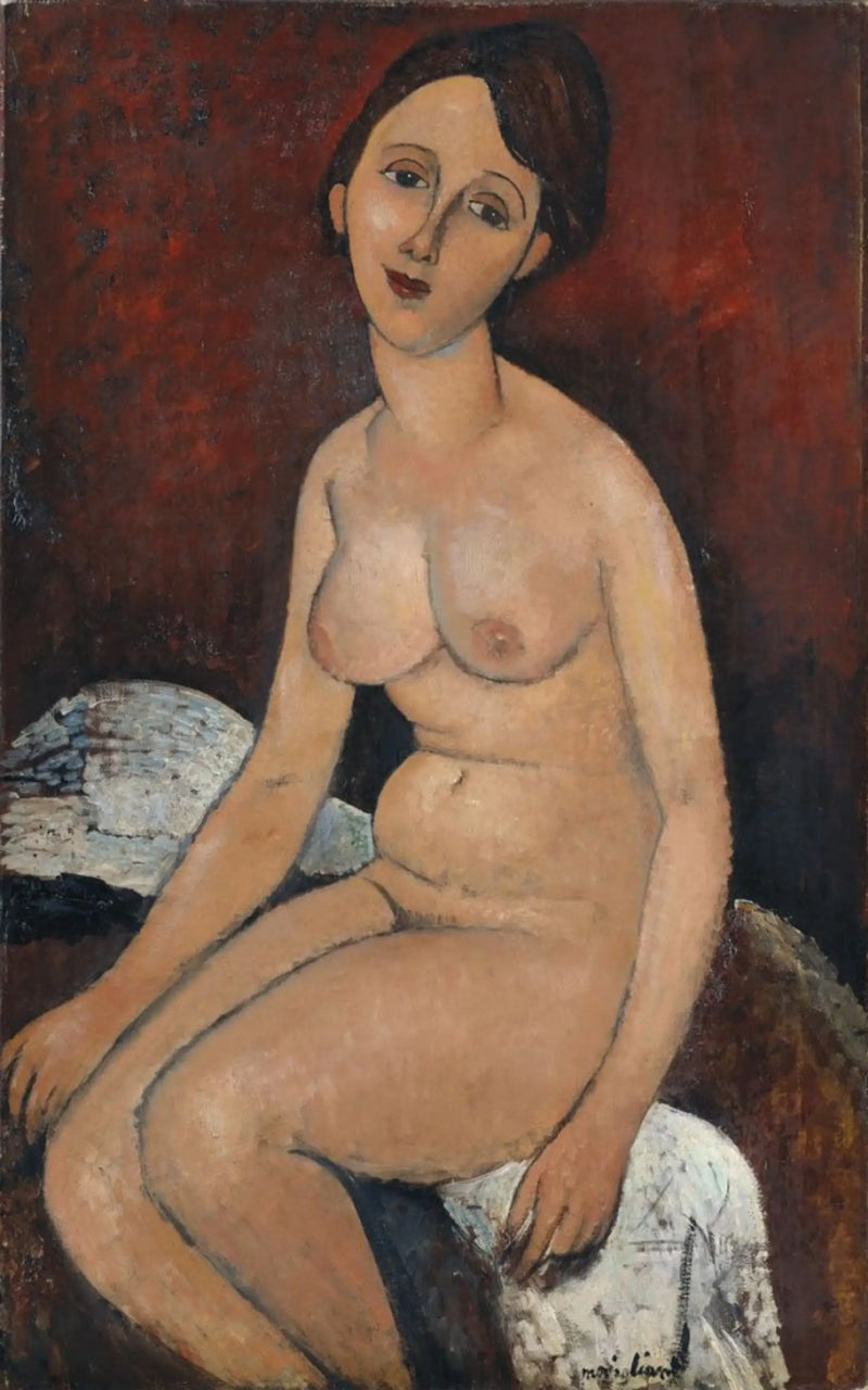 Nu sedící - Amedeo Modigliani
