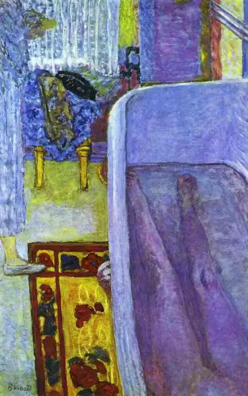 Nu v koupelně - Pierre Bonnard