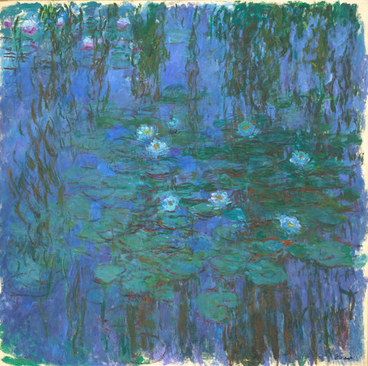 Modré lekníny - Claude Monet