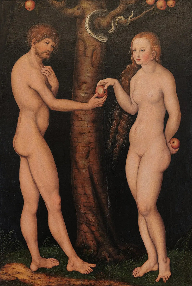 Adam a Eva - Lucas Cranach starší