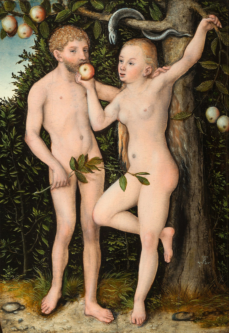 Adam a Eva - Lucas Cranach starší