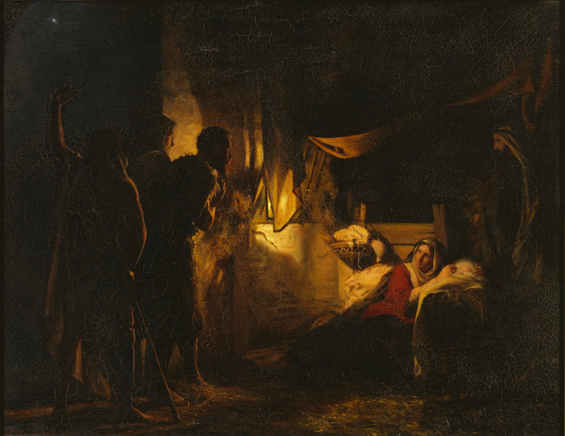 Uctívání pastýřů - Carl Heinrich Bloch