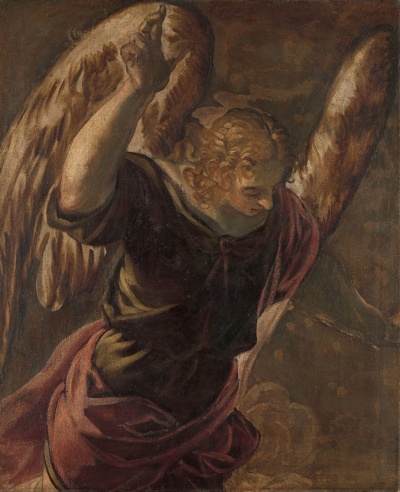 Anděl Zvěstování - Jacopo Tintoretto