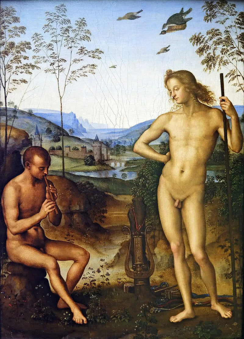 Apollón a Dafnis - Pietro Perugino