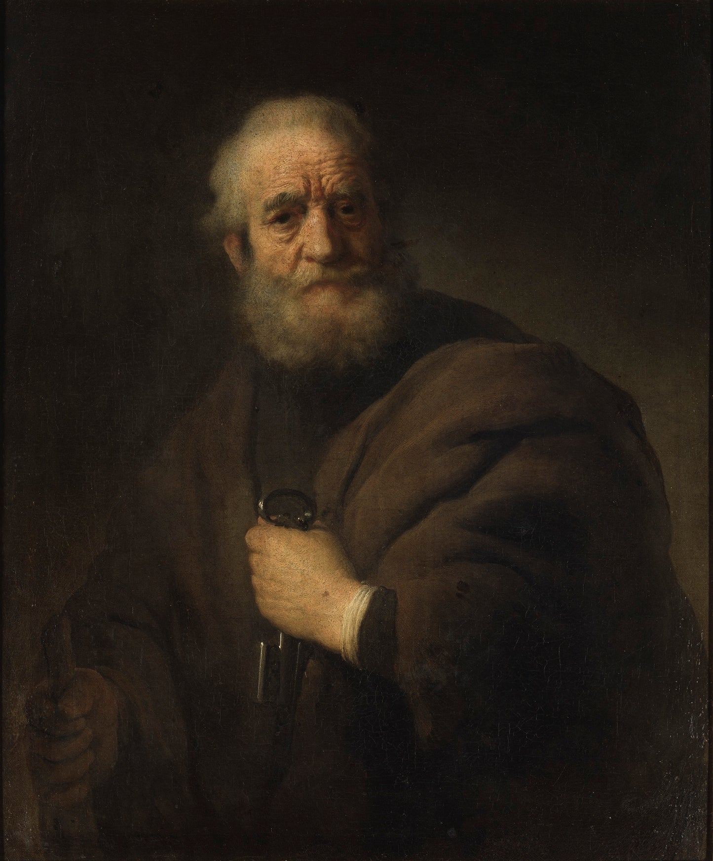 Reproduction du tableau « Apôtre Pierre - Rembrandt » par Alpha Reproduction en peinture à l’huile