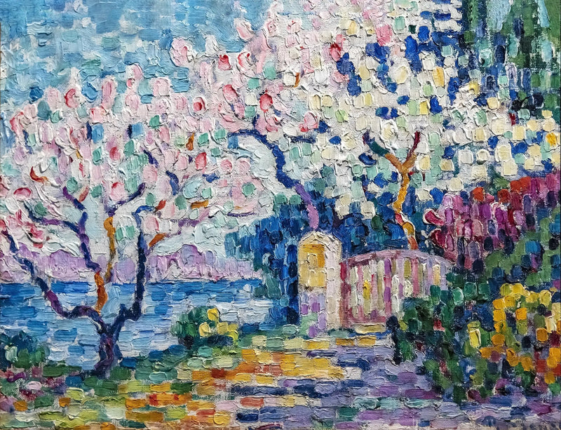 Květnaté stromy - Paul Signac