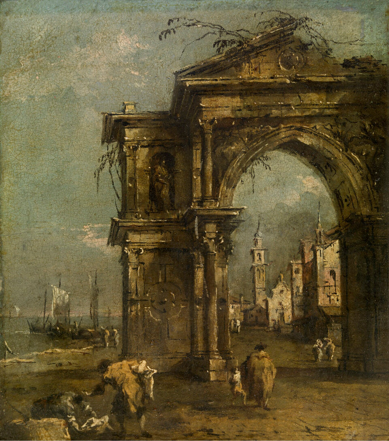 Vítězný oblouk v Benátkách - Francesco Guardi