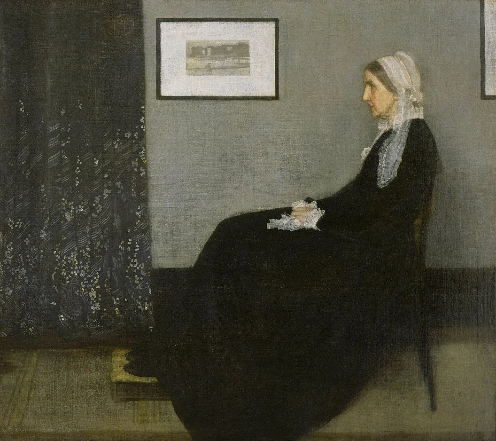 Reproduction du tableau « Arrangement en gris et noir n°1 - James Abbott McNeill Whistler » par Alpha Reproduction en peinture à l’huile