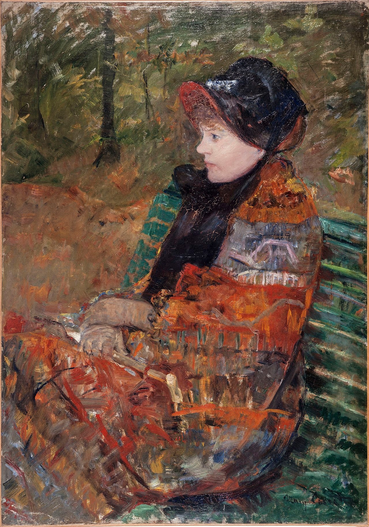 Reproduction du tableau « Automne, portrait de Lydia Cassatt - Mary Cassatt » par Alpha Reproduction en peinture à l’huile