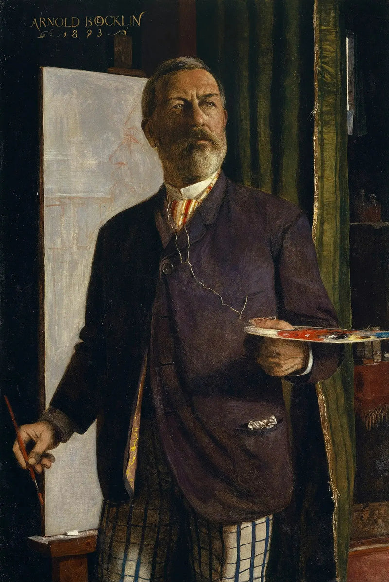 Autoportrait dans l’atelier - Arnold Böcklin