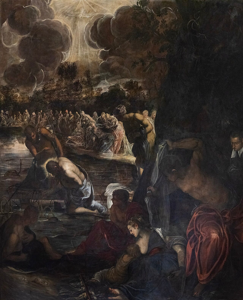 Křest Krista - Jacopo Tintoretto