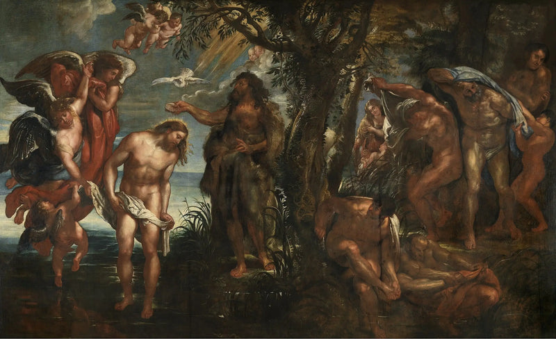 Křest Krista - Peter Paul Rubens