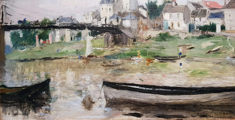 Lodě na Seině - Berthe Morisot