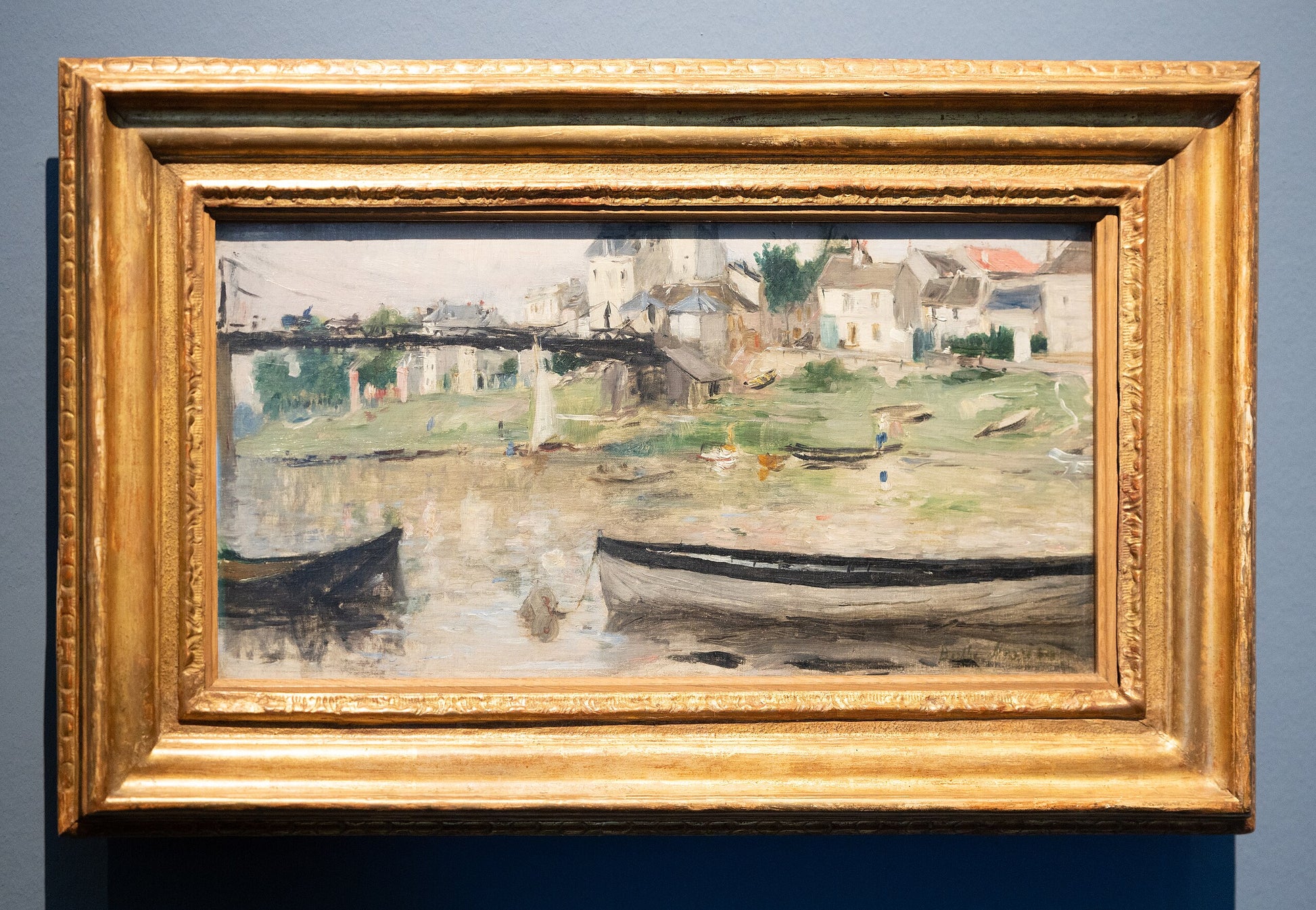 Lodě na Seině - Berthe Morisot