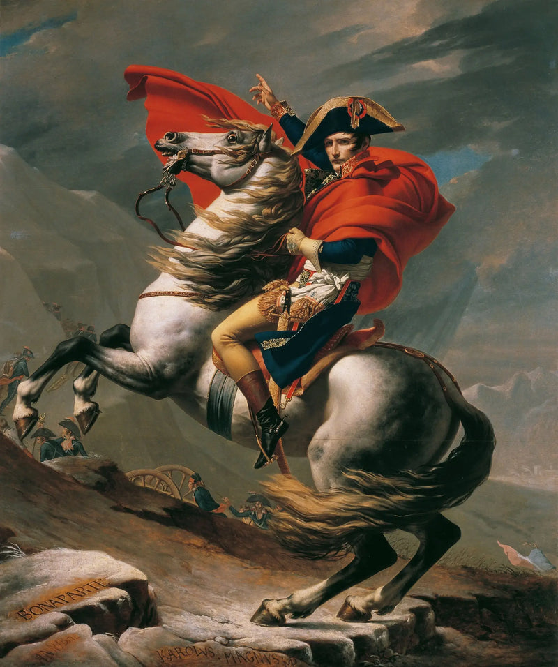 Bonaparte překračující Velký svatý Bernard - Jacques-Louis David