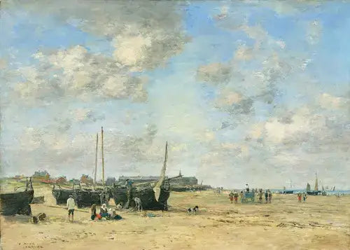 Pobřeží Berck - Eugène Boudin