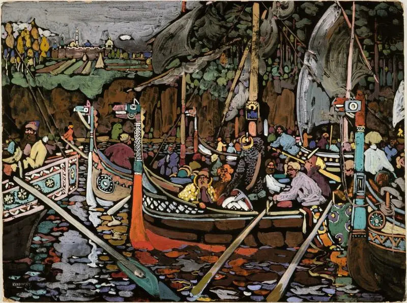 Reproduction du tableau « Chanson - Vassily Kandinsky » par Alpha Reproduction en peinture à l’huile