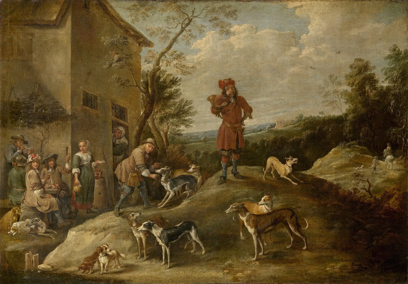 Lovci odpočívající - David Teniers mladší