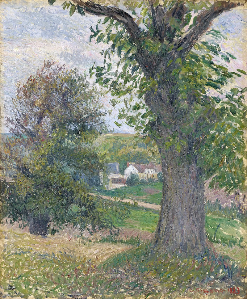 Kaštany v Osny - Camille Pissarro