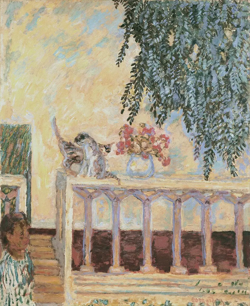 Kočky na zábradlí - Pierre Bonnard