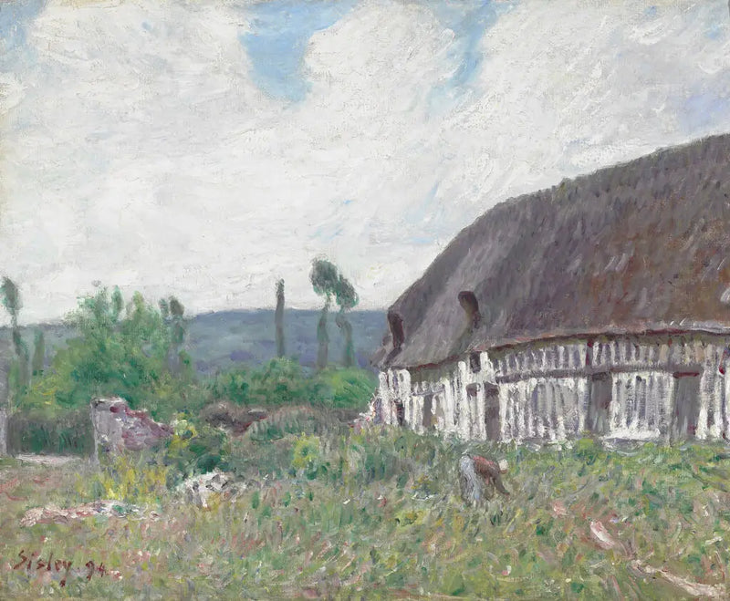 Chalupa v Normandii - Alfred Sisley