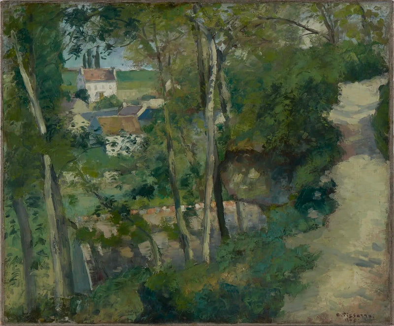 Stoupající cesta, ulice Côte-du-Jalet, Pontoise - Camille Pissarro