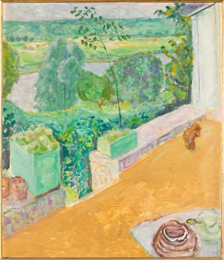 Pes na terase - Pierre Bonnard