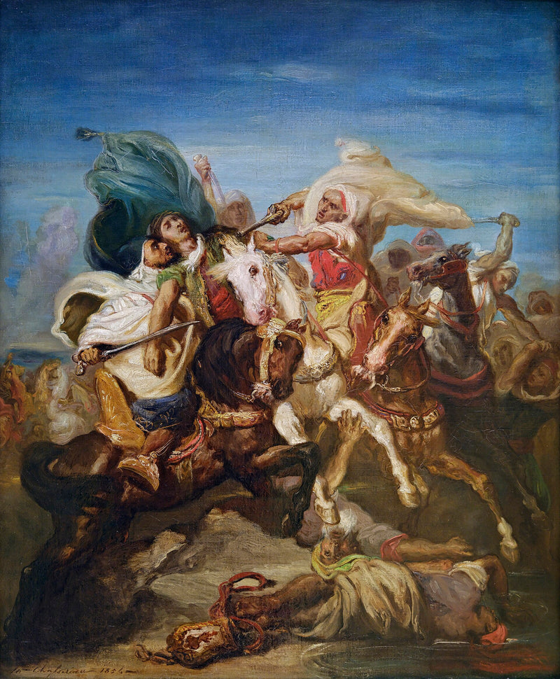 Bitva arabských jezdců - Théodore Chassériau