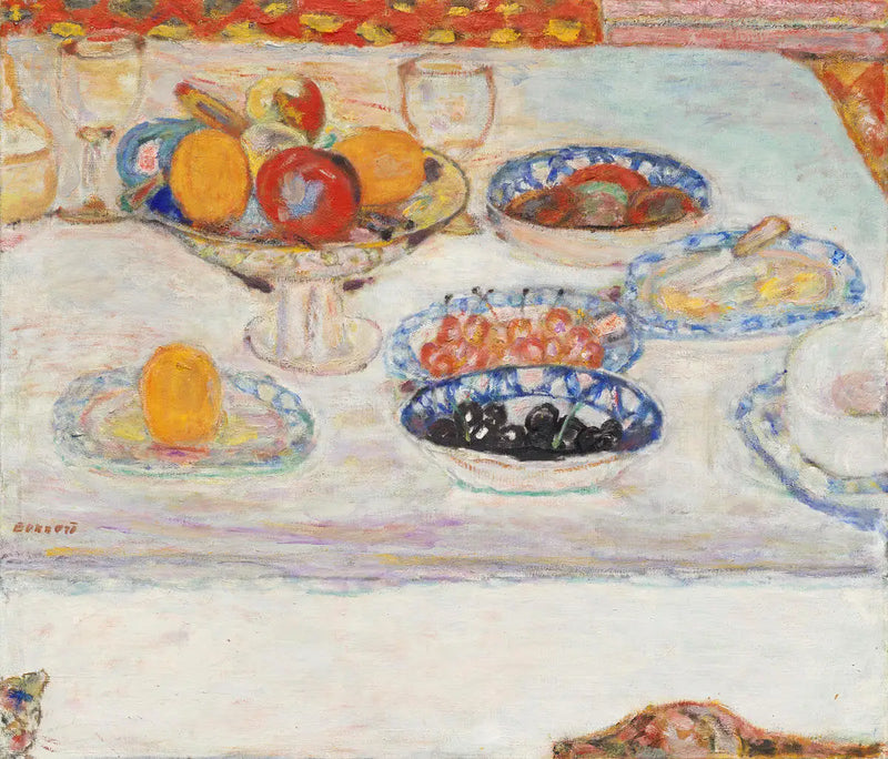 Mísy a talíře s ovocem - Pierre Bonnard
