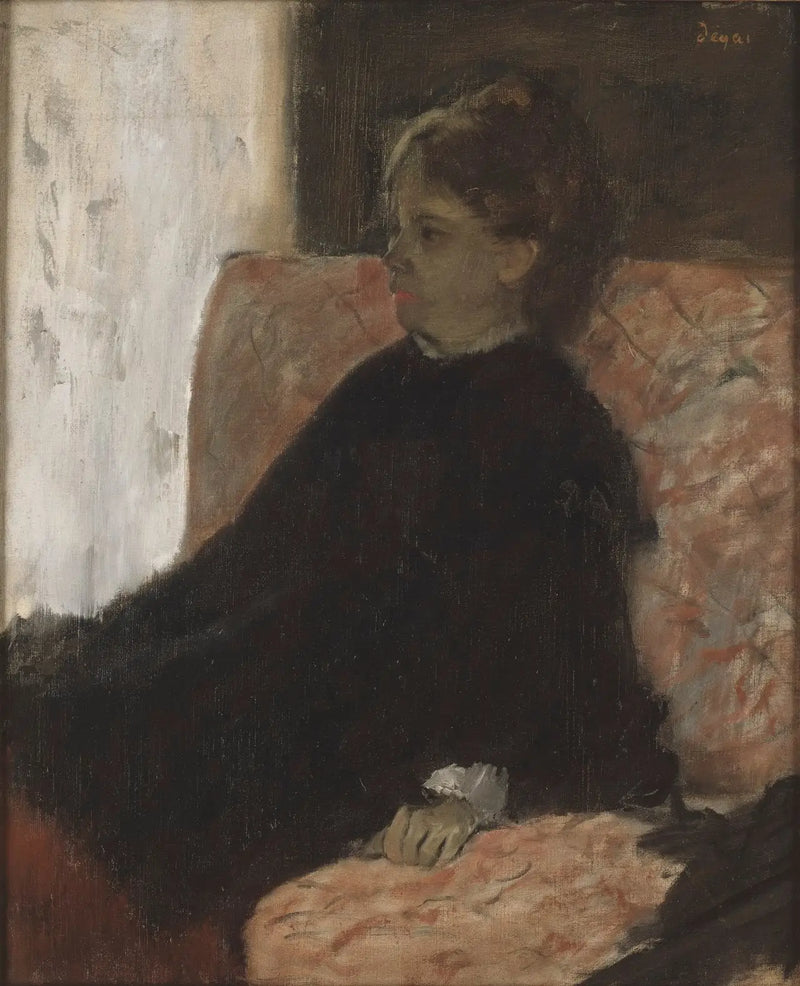 Dáma v černém - Edgar Degas