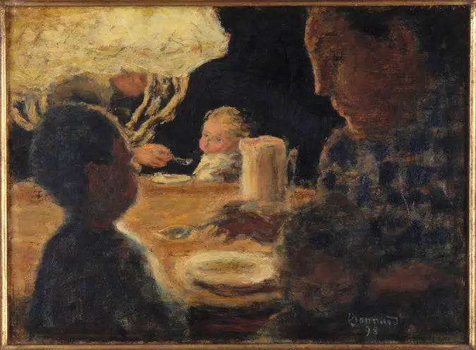Snídaně pod lampou - Pierre Bonnard