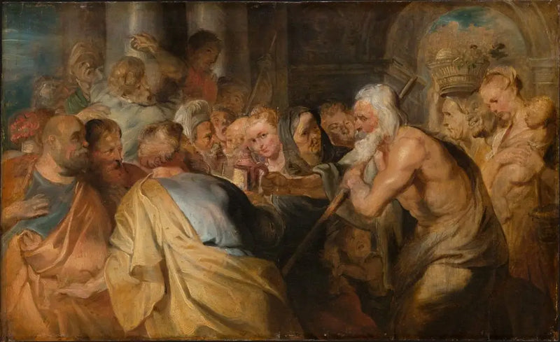 Diogène při hledání pravého muže - Peter Paul Rubens