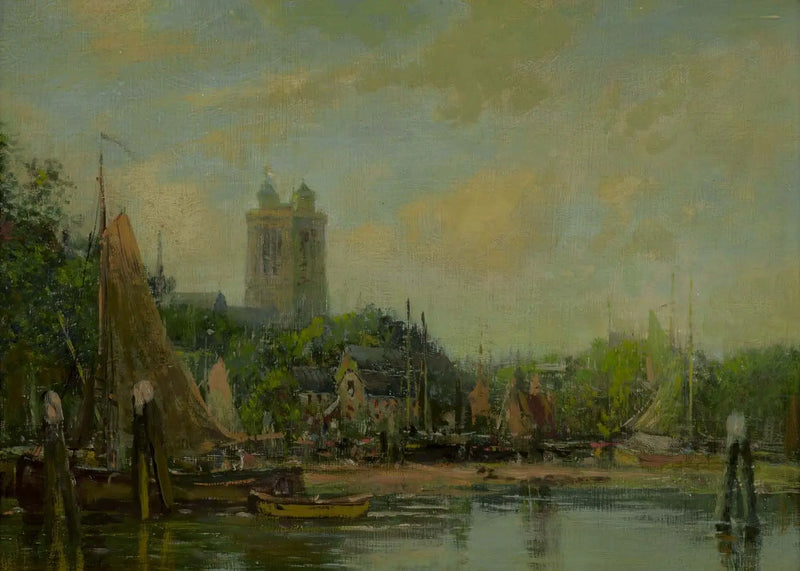 Dordrecht, katedrála - Eugène Boudin