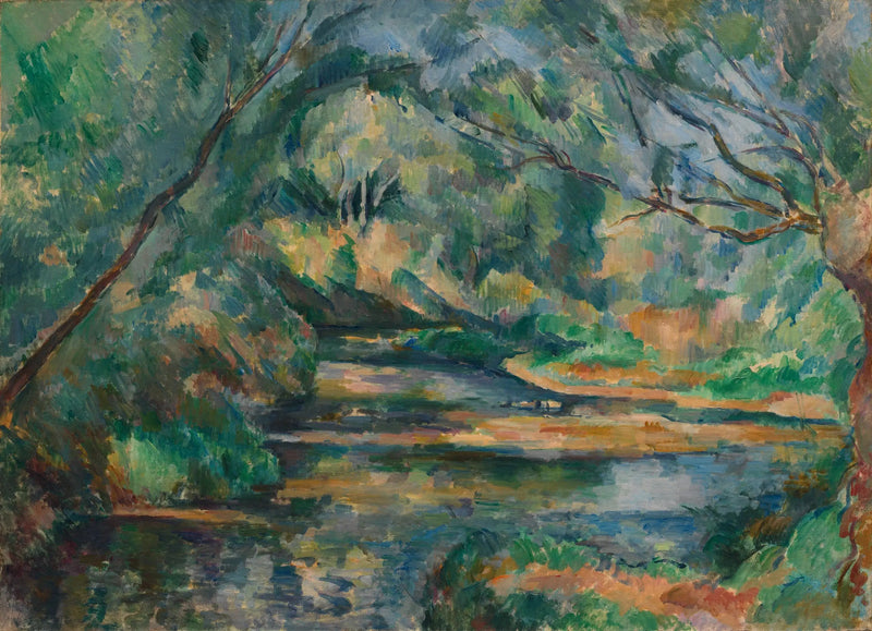 Tekoucí voda v podrostu - Paul Cézanne