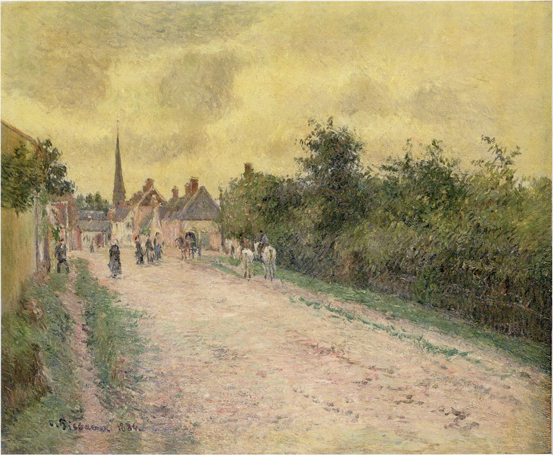 Vstup do vesnice Eragny - Camille Pissarro