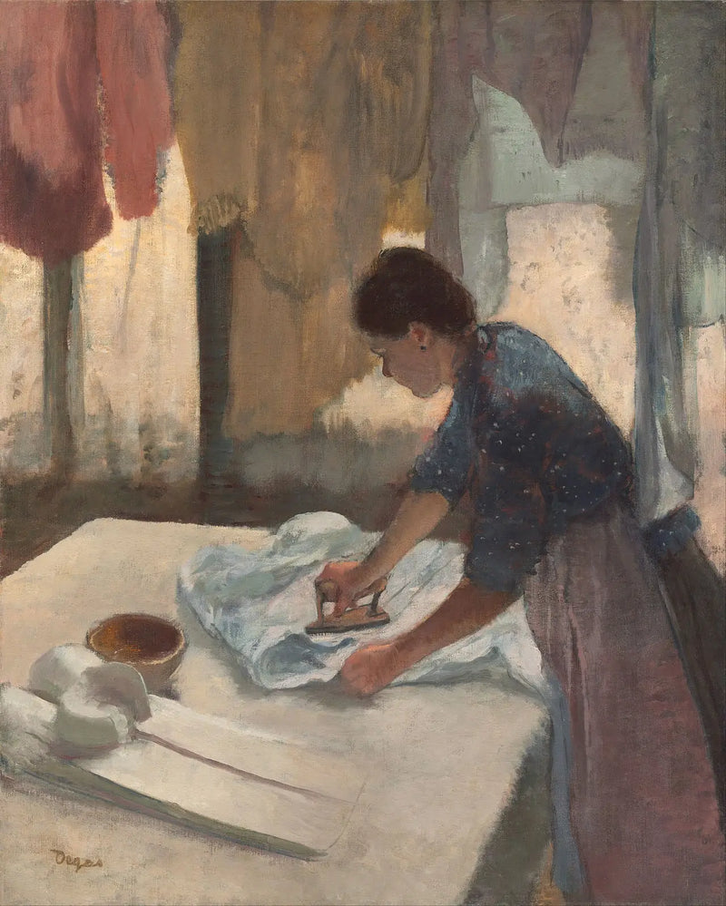 Žena žehlící - Edgar Degas