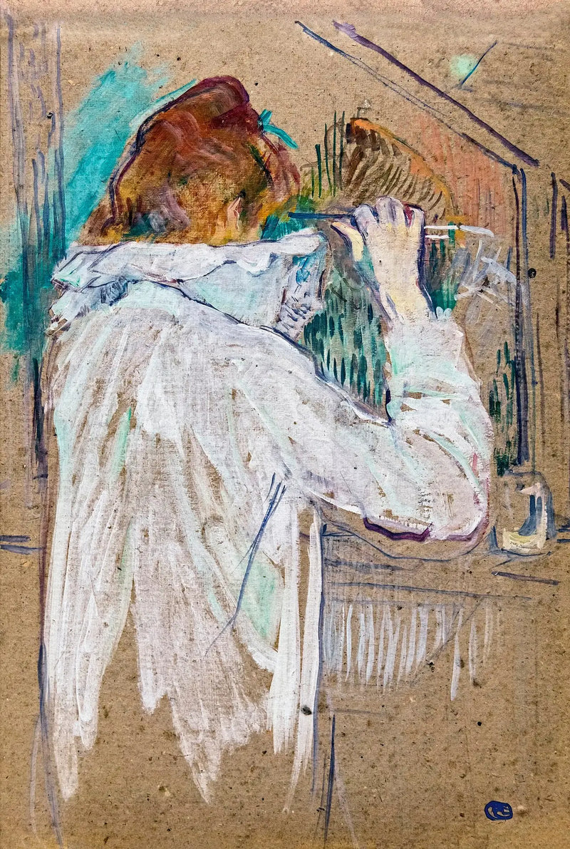 Žena se kroutící - Henri de Toulouse-Lautrec